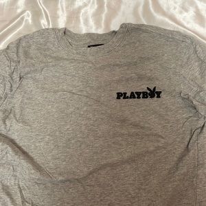 Pacsun Playboy grey shirt